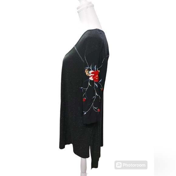 Free People Mixed Media Hi-Lo Tunic - Picture 3 of 12